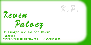 kevin palocz business card